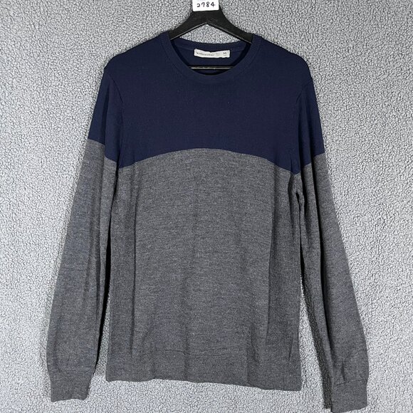 Icebreaker 100% Wool Crewneck Long Sleeve Sweaters - Men's Size M - Blue Gray - Picture 1 of 9